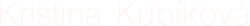kristinakubikova.com Logo